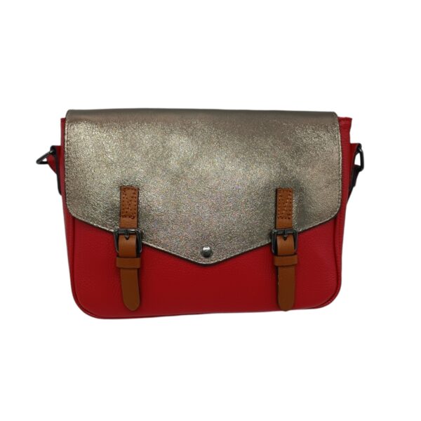 Geantă Damă Crossbody Belle Monique ED26– Piele Naturală Made in Italy, diferite culori