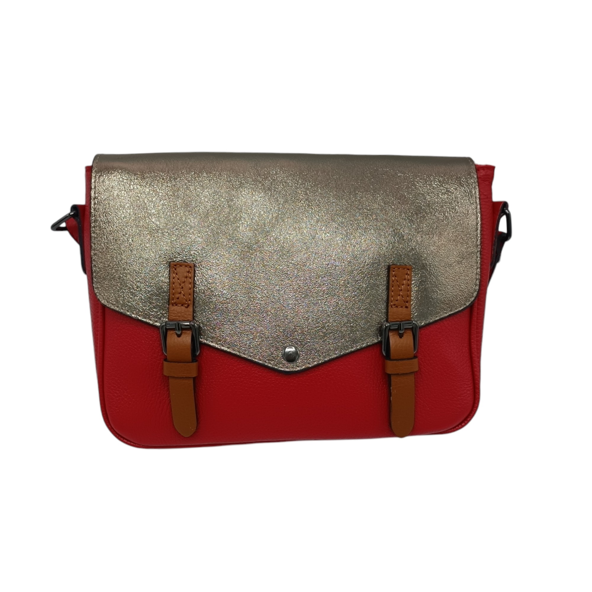 Geantă Damă Crossbody Belle Monique ED26– Piele Naturală Made in Italy, diferite culori