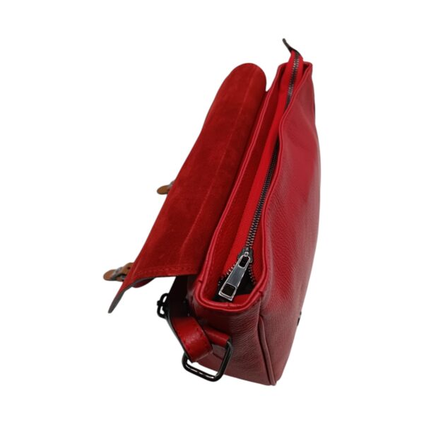 Geantă Damă Crossbody Belle Monique ED26– Piele Naturală Made in Italy, diferite culori