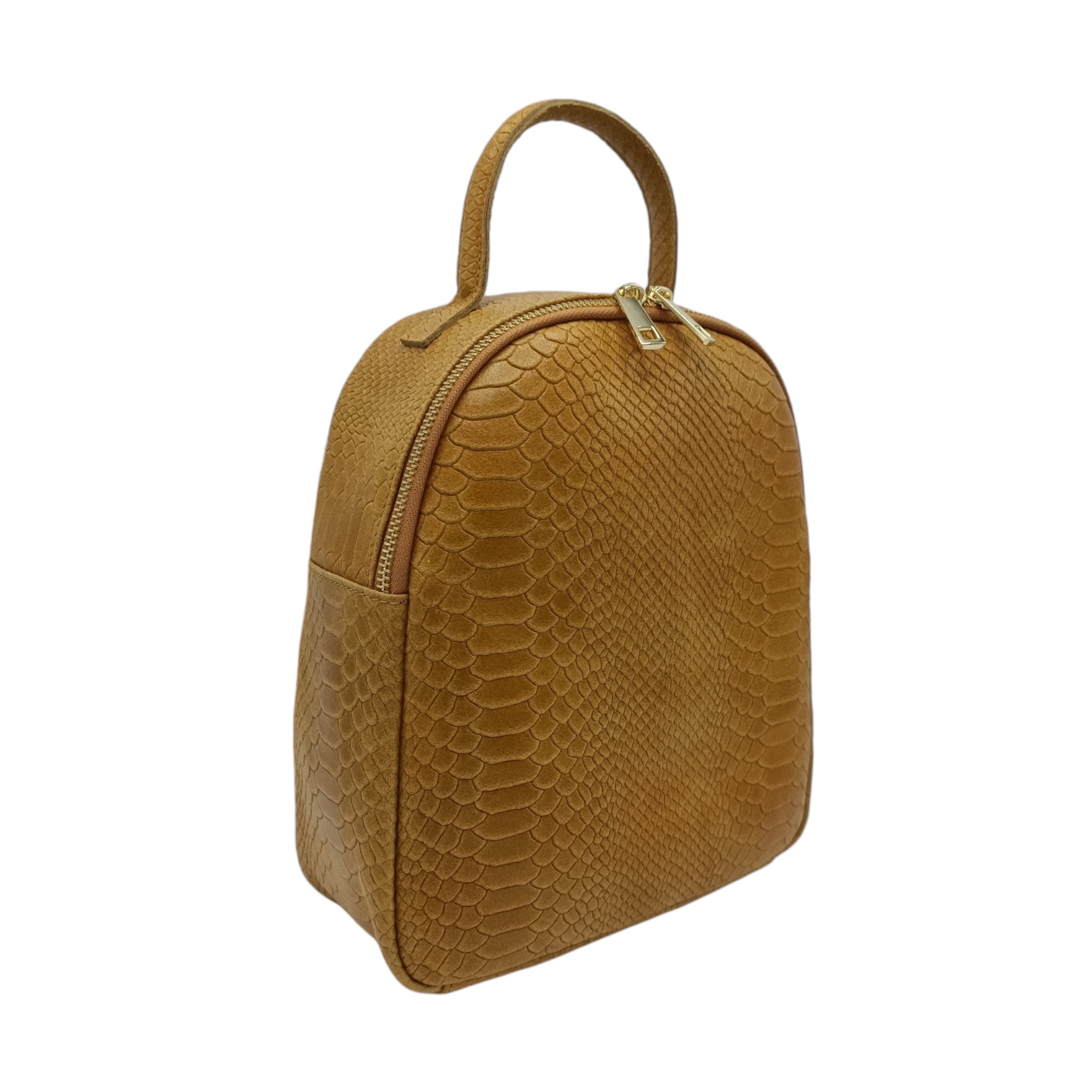 Rucsac dama, piele naturala , croco Belle Monique MC108-Maro- (1) Office, rucsac modern casual, piele naturala