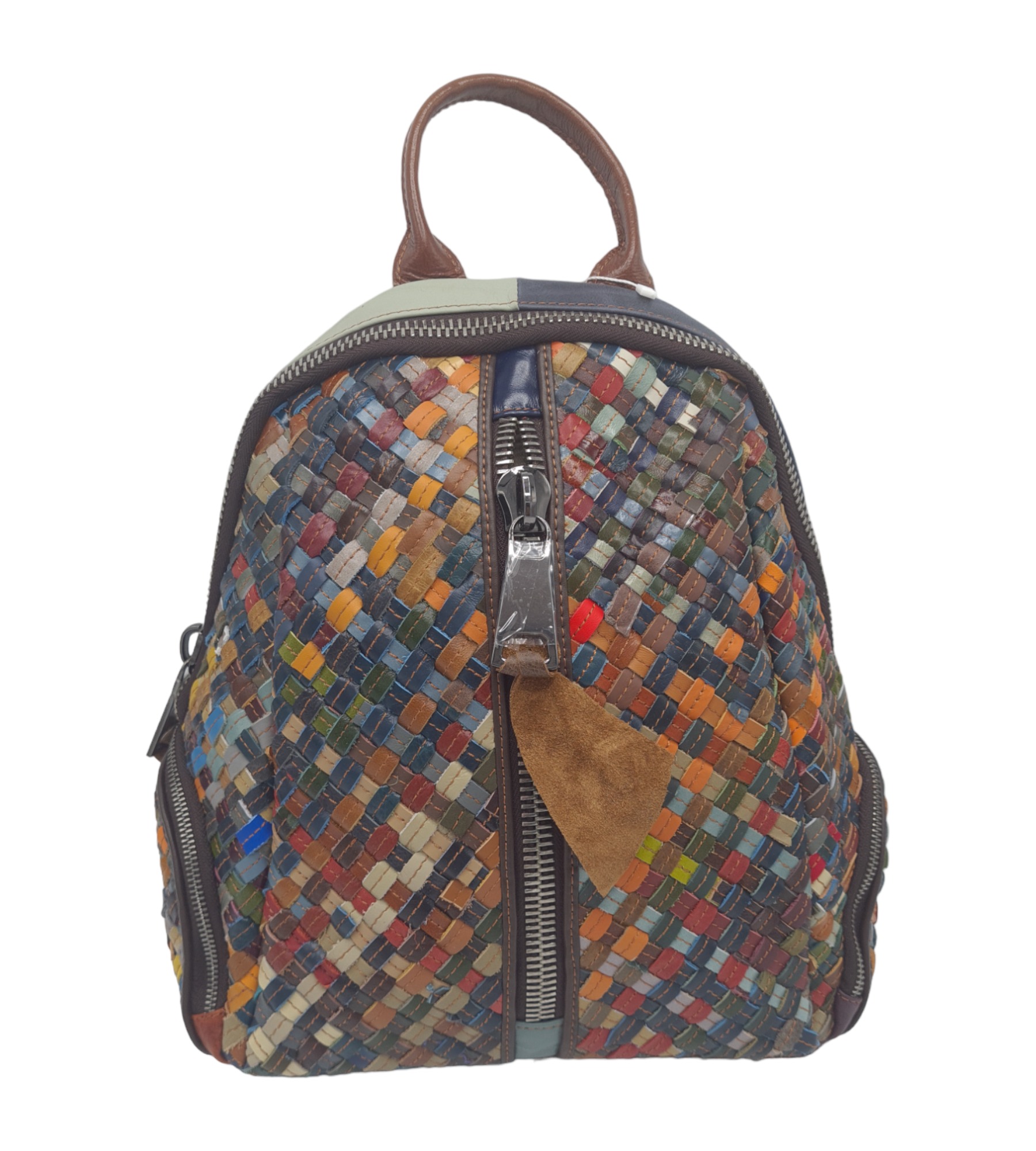 Rucsac dama piele naturala multicolor Jasmine 6822