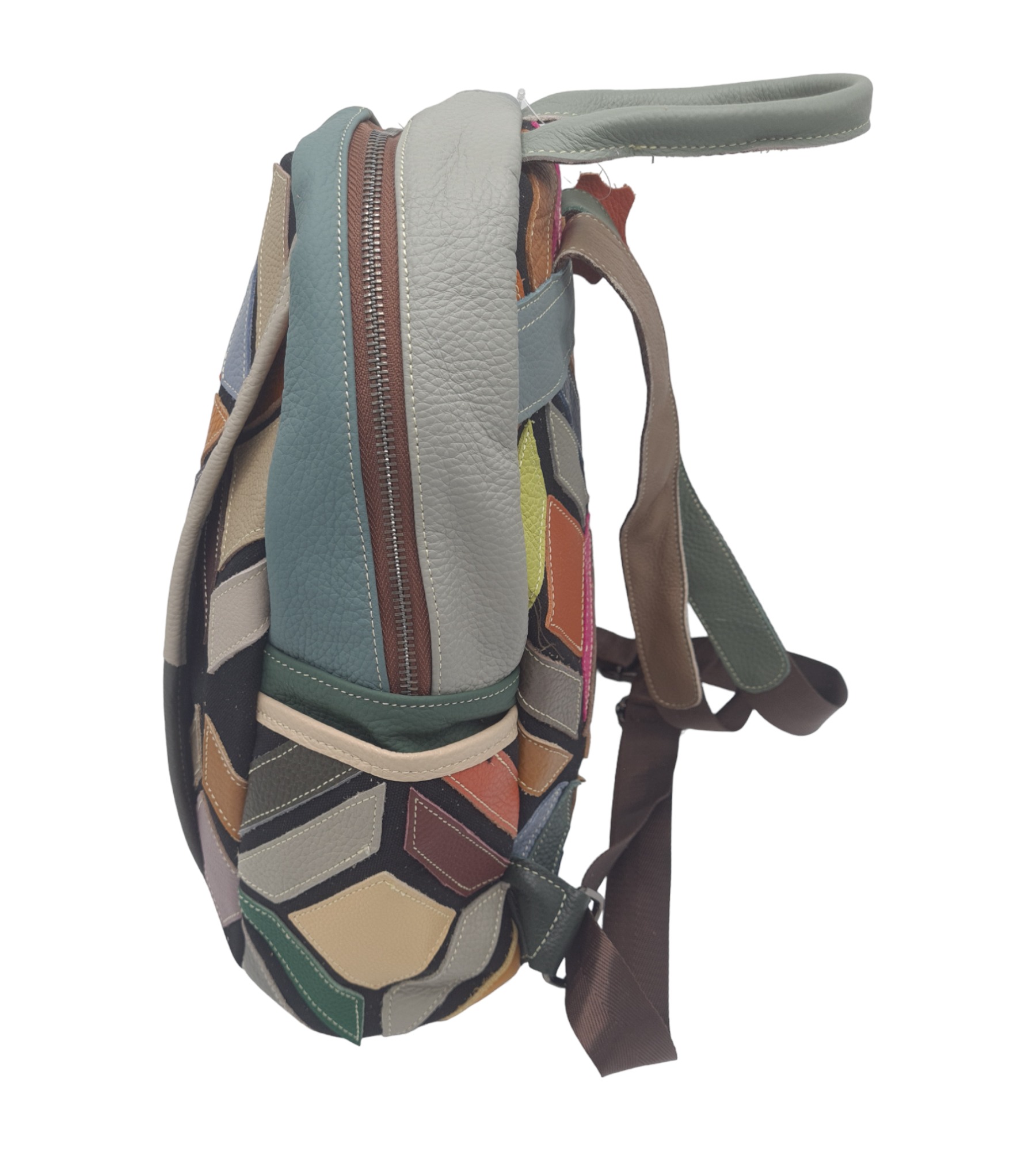 Rucsac Dama Piele Naturala Multicolor Jasmine 9930