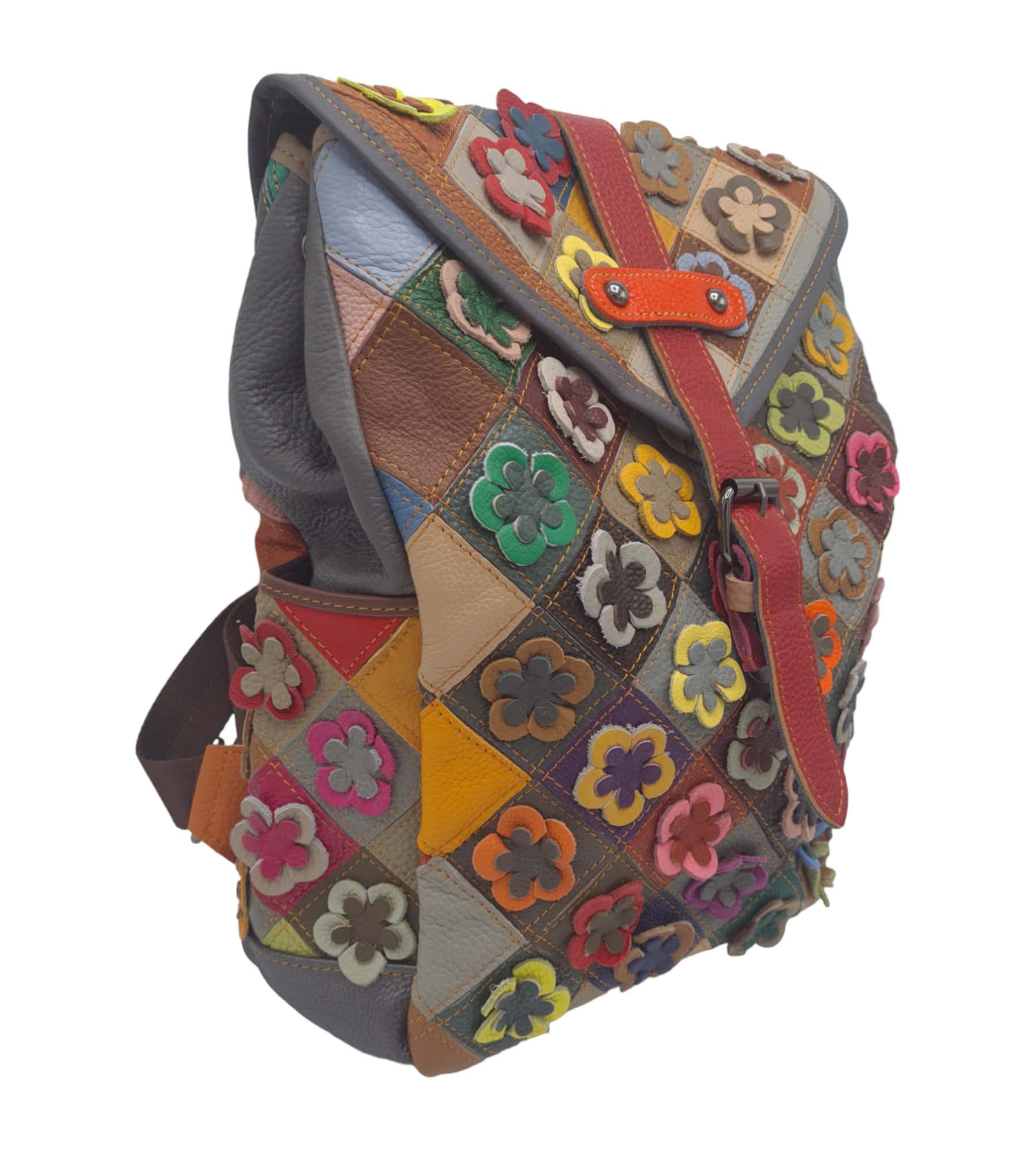 Rucsac dama piele naturala multicolor Jasmine 6822