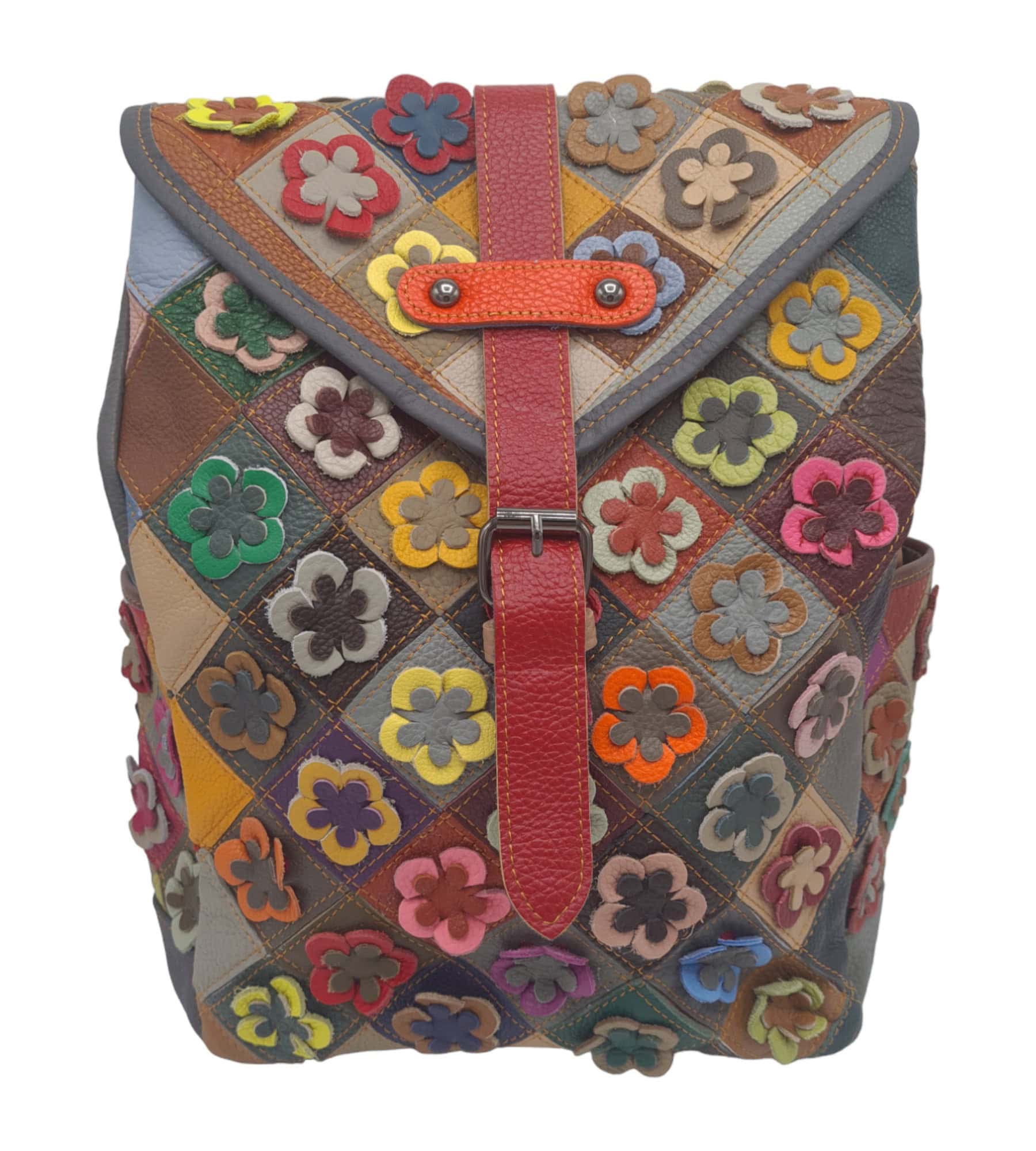 Rucsac dama piele naturala multicolor Jasmine 6822