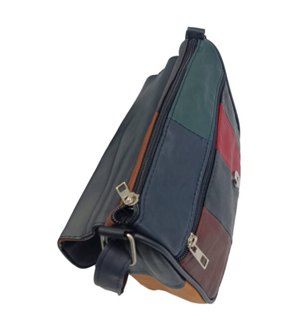 Geanta Dama Unicat mini Lucia R41-AF, Piele Naturală, Multicolor, 23 cm x 7.5 cm x 18 cm, diferite culori