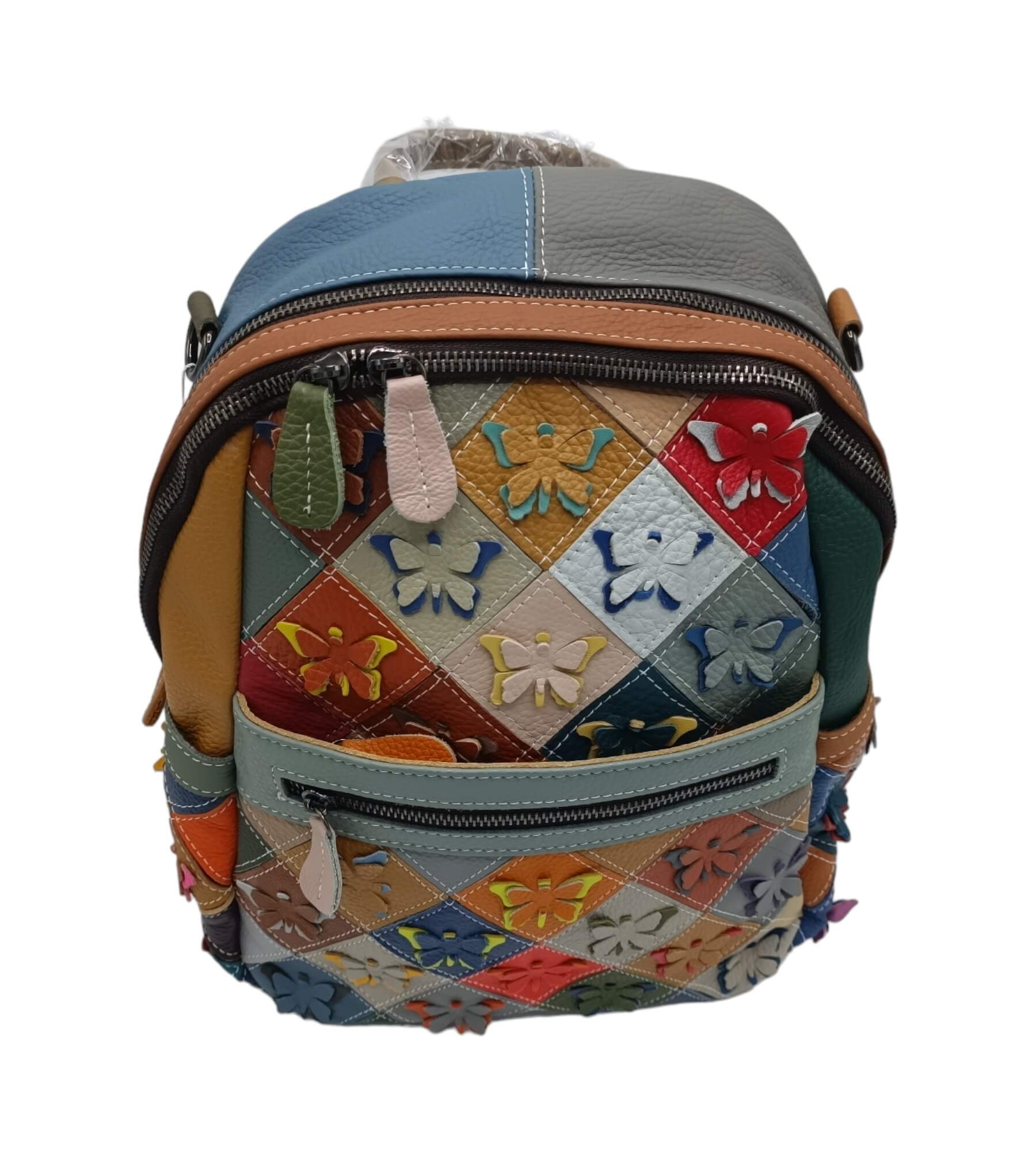 Rucsac Dama Piele Naturala Multicolor Jasmine