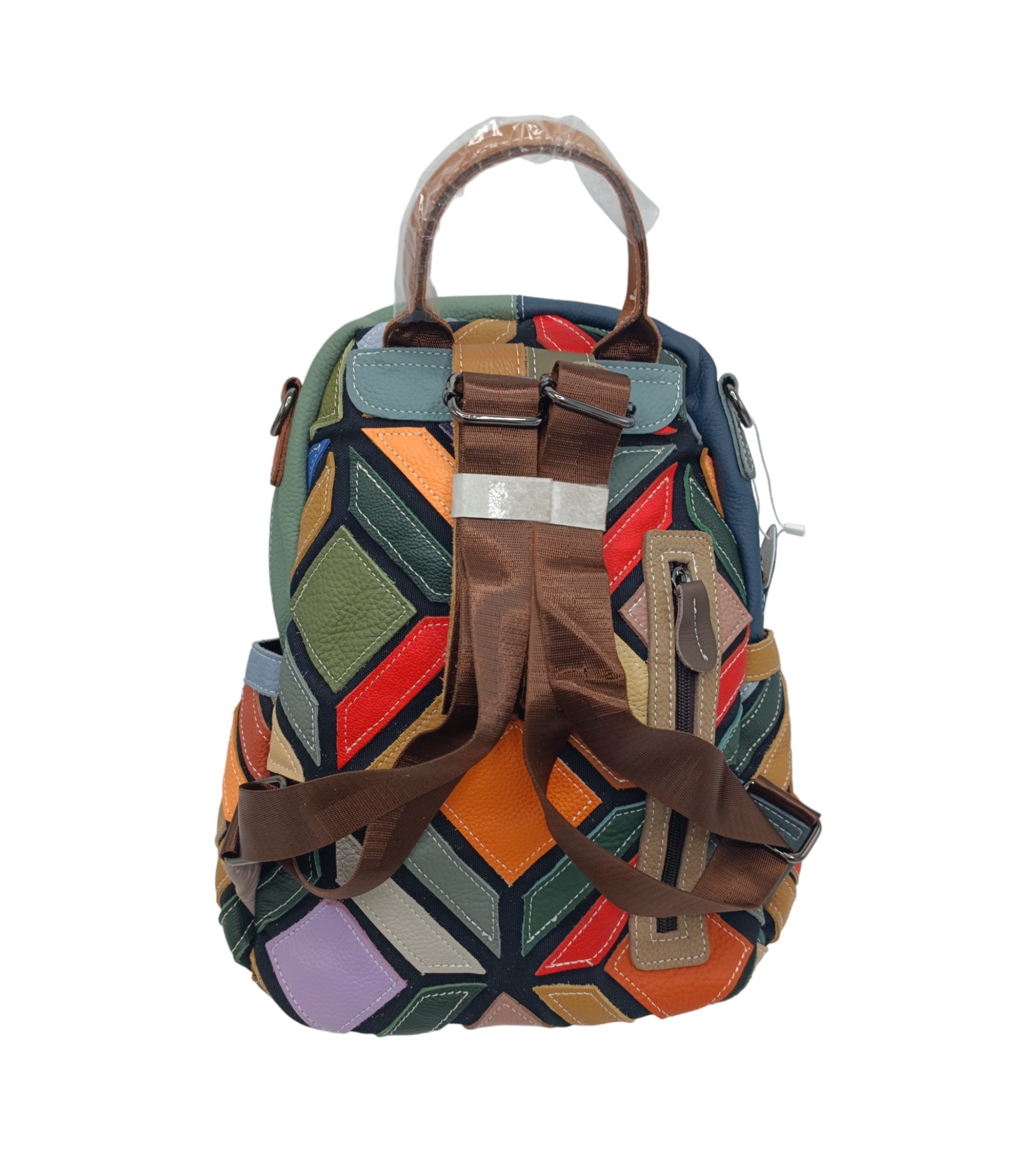 Rucsac Dama Piele Naturala Multicolor Jasmine