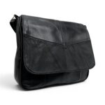 Geantă de damă din piele naturală neagră, model Lucia R45-N4, perfectă pentru stil și funcționalitat.