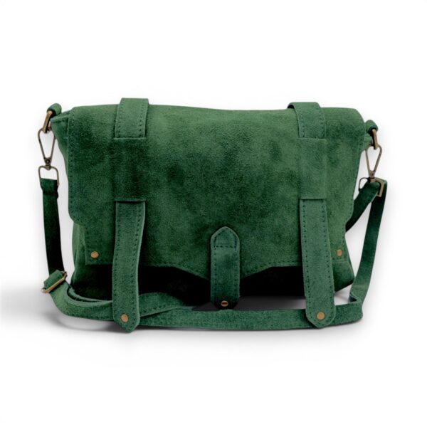 Geantă de umăr din piele eco verde pentru stil și durabilitate.
