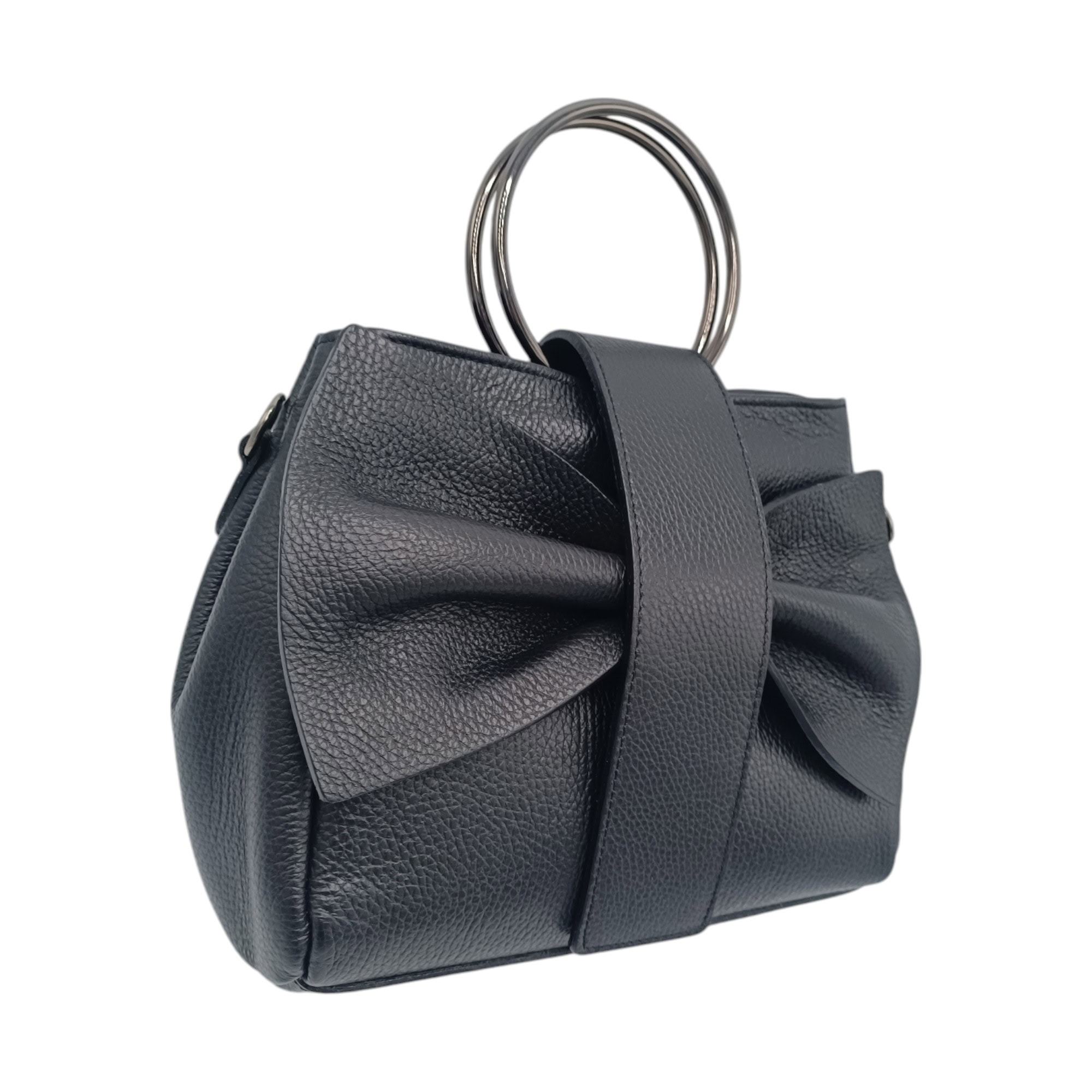 Geanta dama, piele naturala, Belle Monique LI67- negru-