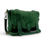 Geantă de umăr verde din piele eco, stil casual și elegant pentru accesorii zilnice.