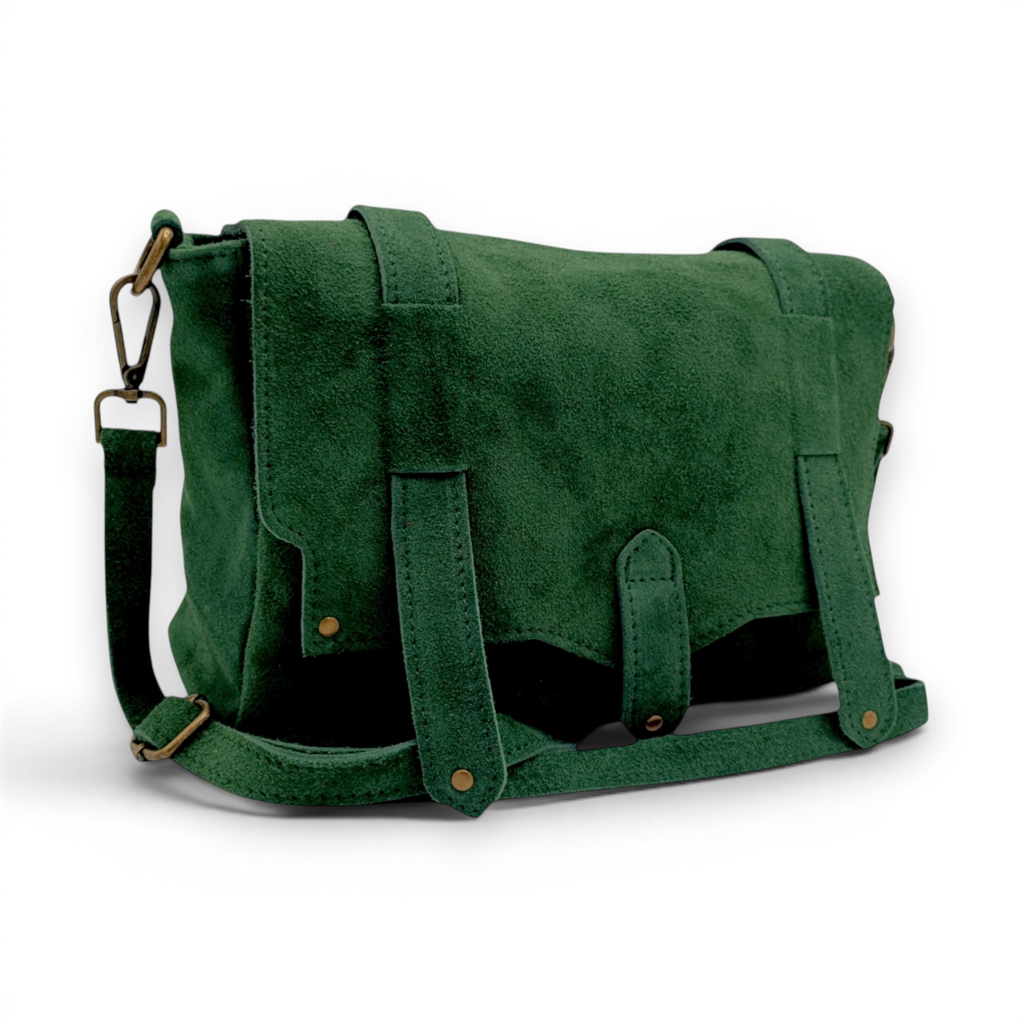 Geantă de umăr verde din piele eco, stil casual și elegant pentru accesorii zilnice.