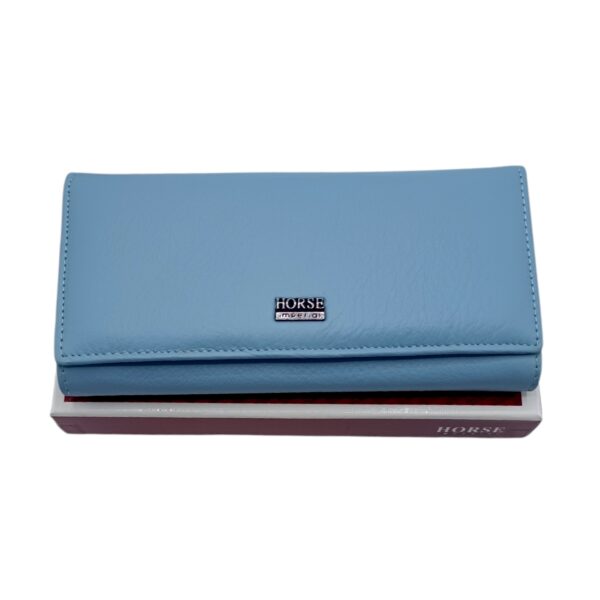 Portofel Dama Piele Naturală Imperial Horse-Albastru-