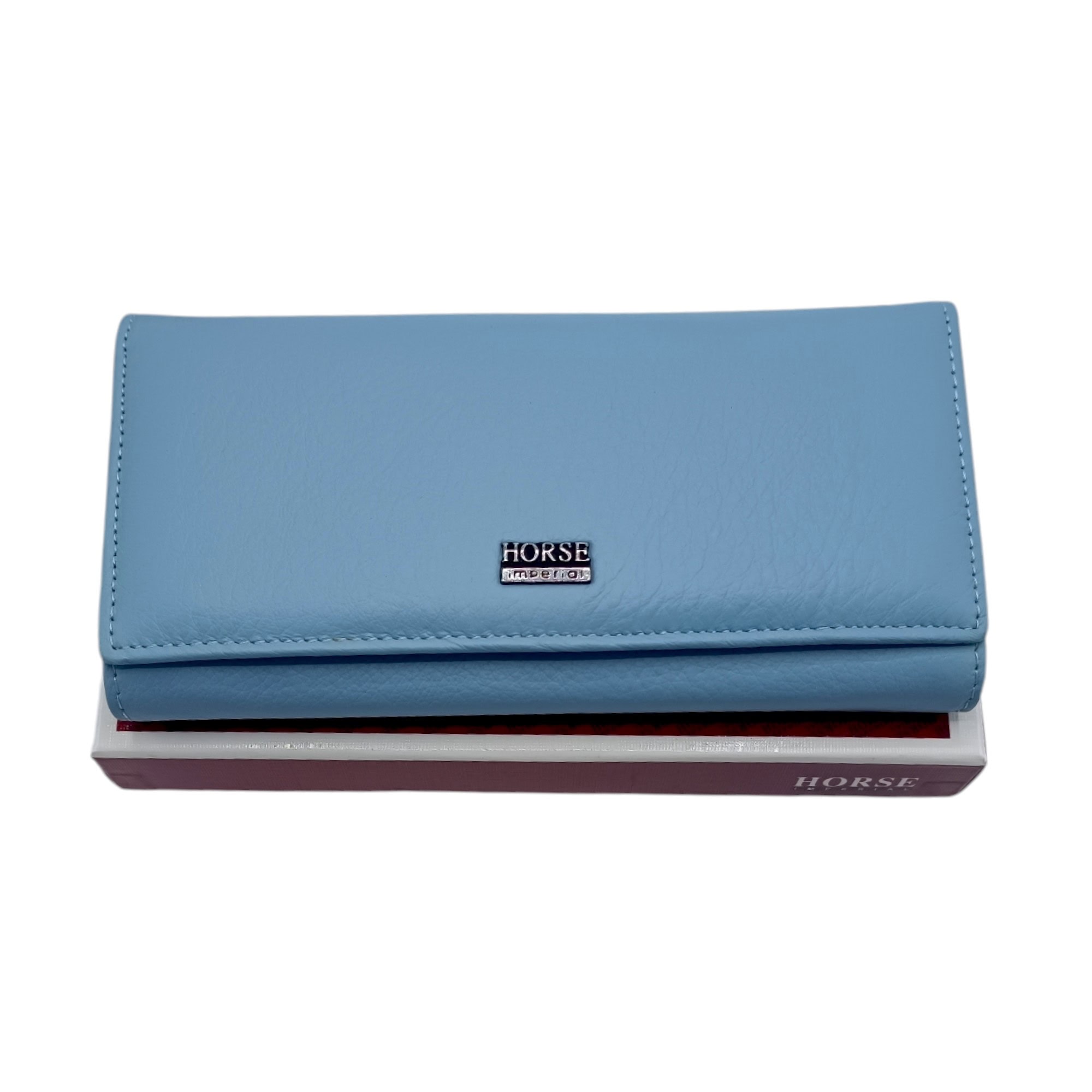 Portofel Dama Piele Naturală Imperial Horse-Albastru-