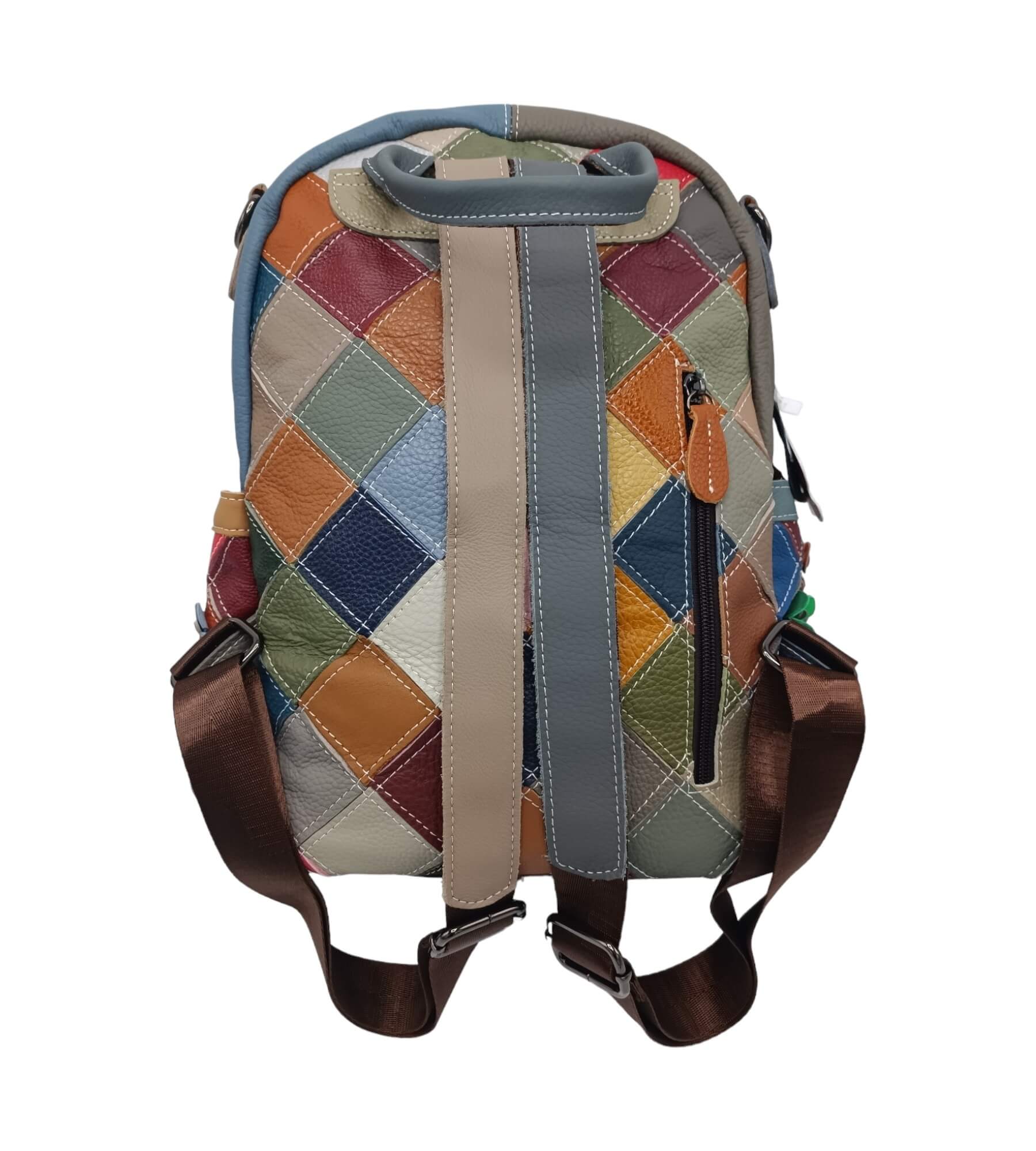 Rucsac Dama Piele Naturala Multicolor Jasmine