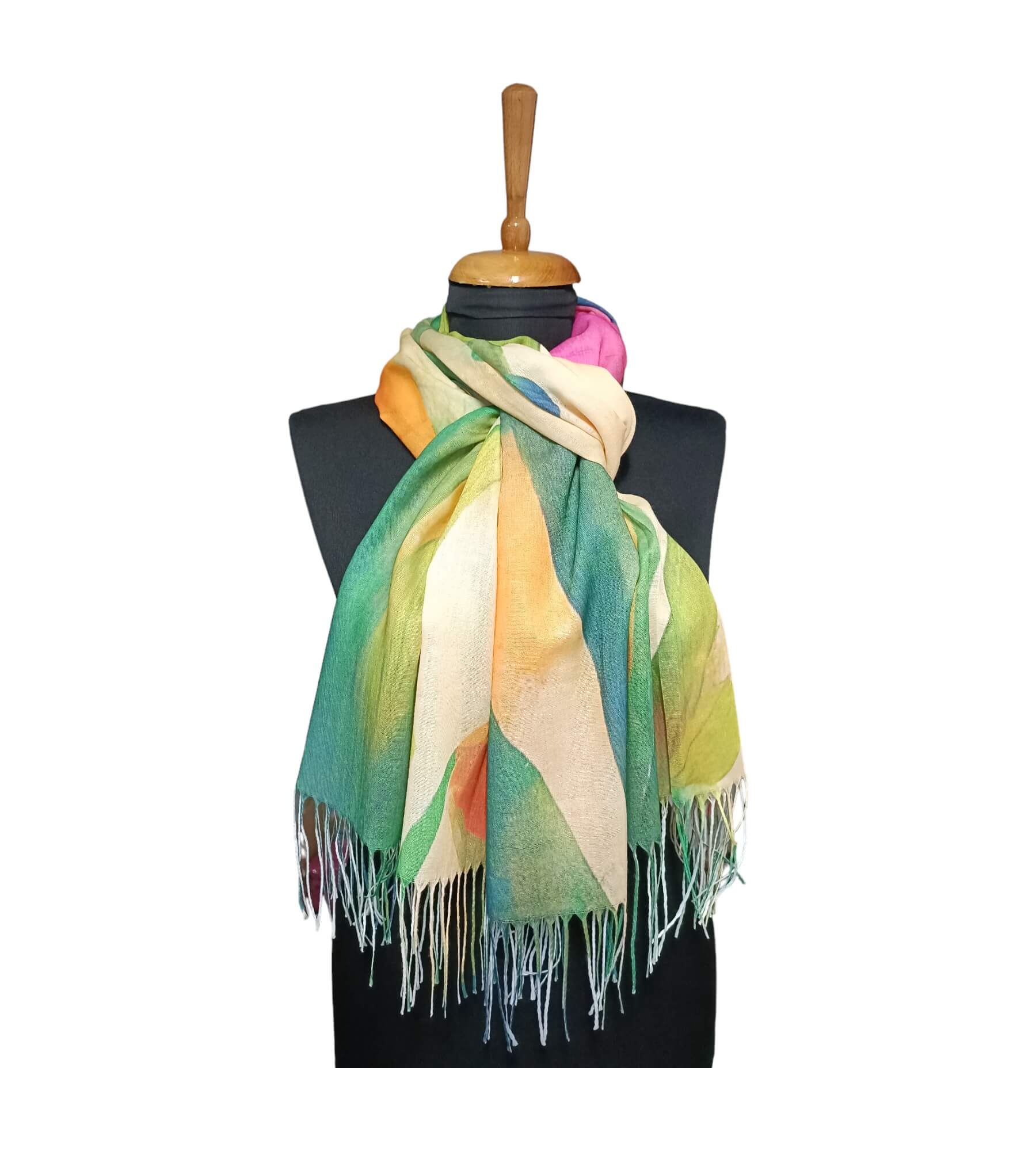 Eșarfă Blossom Elegance, material Bumbac + Viscoză, 180 x 70 cm, model HB5542, diferite culori