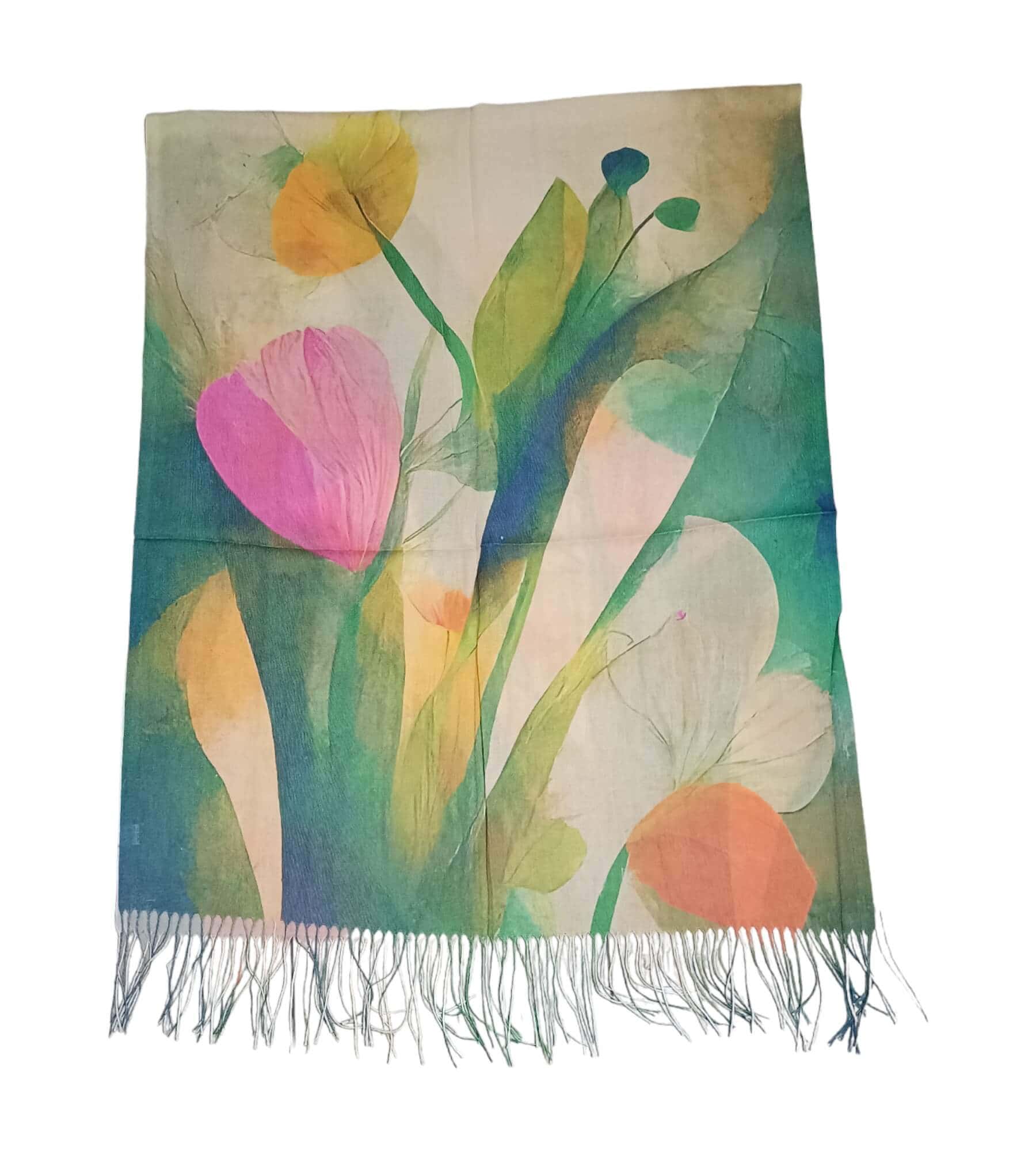 Eșarfă Blossom Elegance, material Bumbac + Viscoză, 180 x 70 cm, model HB5542, diferite culori