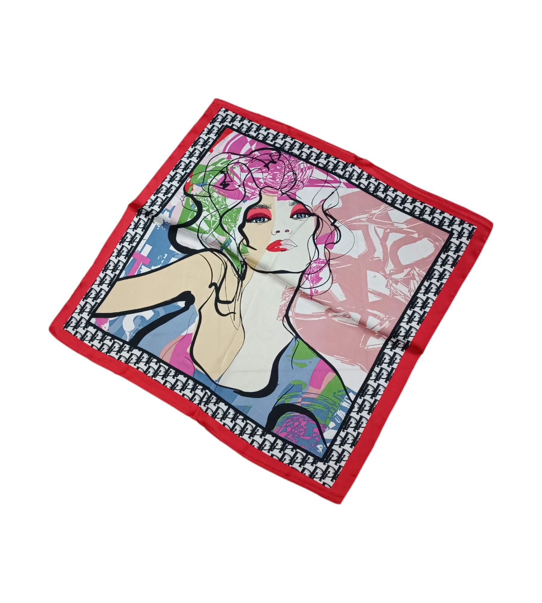 Esarfă/Batic Abstract Elegance, diferite modele, dimensiune 70cm x 70cm