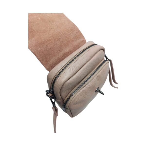 Geanta Belle Monique MP135, Piele Naturala Italia, culoare Rosu