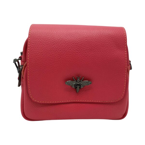 Geanta Belle Monique MP135, Piele Naturala Italia, culoare Rosu