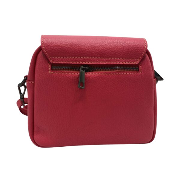 Geanta Belle Monique MP135, Piele Naturala Italia, culoare Rosu