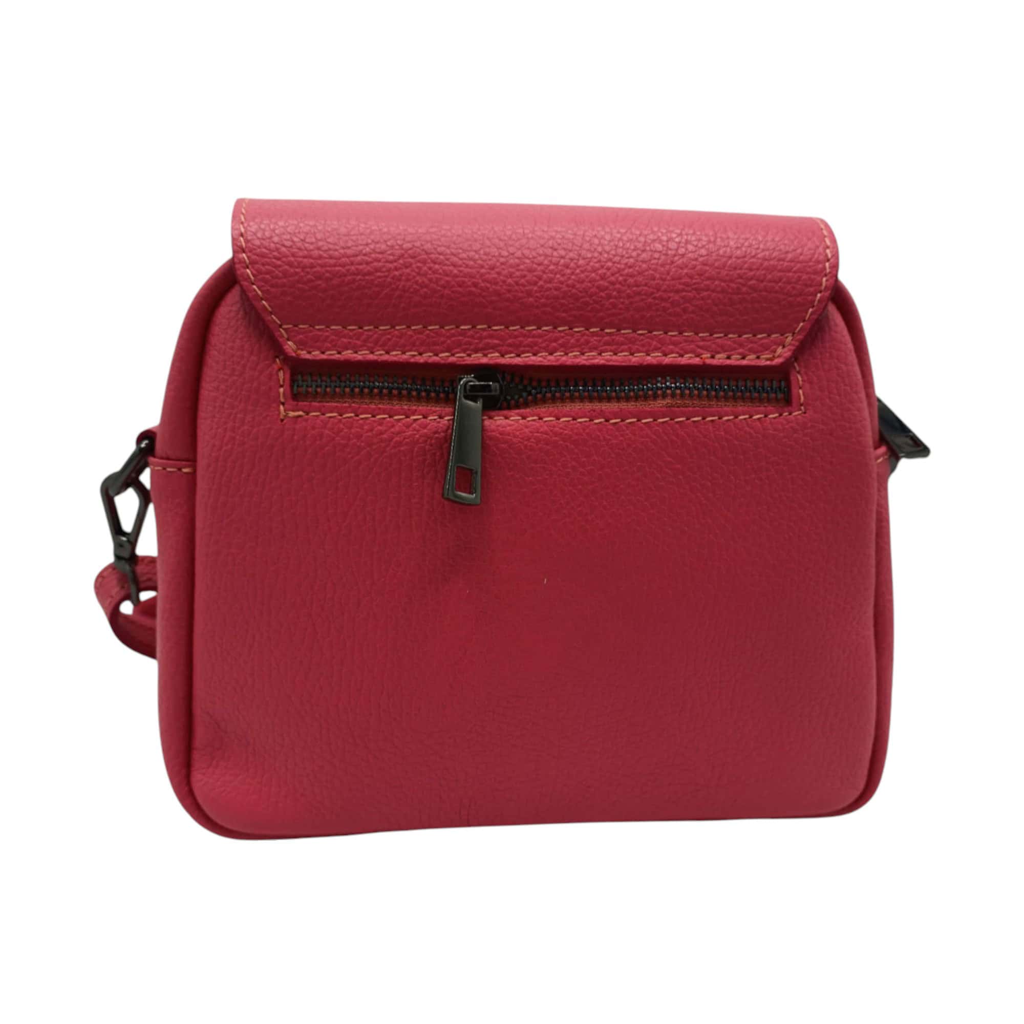 Geanta Belle Monique MP135, Piele Naturala Italia, culoare Rosu