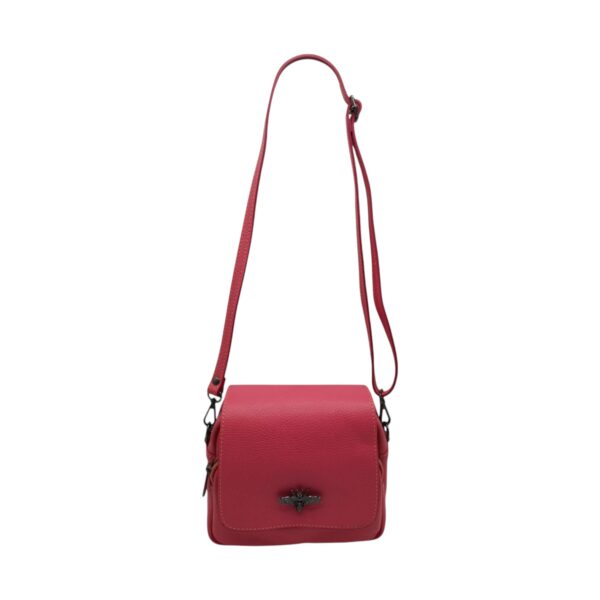 Geanta Belle Monique MP135, Piele Naturala Italia, culoare Rosu