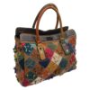 Geanta dama piele naturala model fluturi Jasmine 9922-multicolor