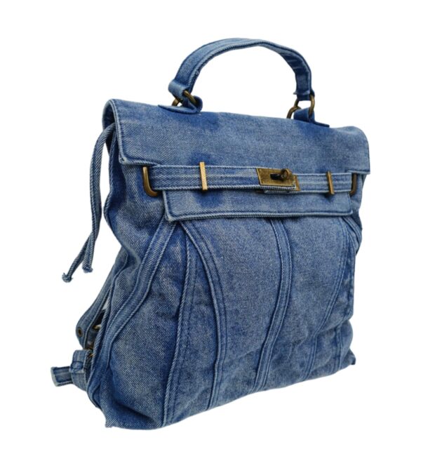 Rucsac dama, Denim Royale material blugi -Blue-