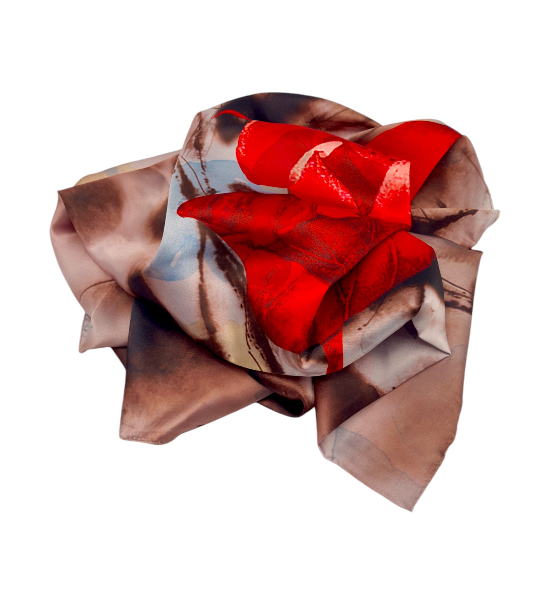 Esarfa matase naturala, 70x70 -Esf9-3- Esarfa matase naturala, 70x70 -Esf9-3-