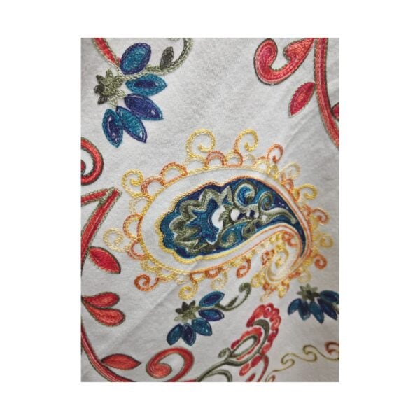 Fular Imperial Elegance- lână 100%-brodat, dimensiuni 70 cm x 180 cm, diferite culori