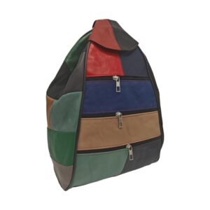 Rucsac dama, piele naturala, multicolor R50-45-