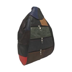 Rucsac dama, piele naturala, multicolor R50-48-