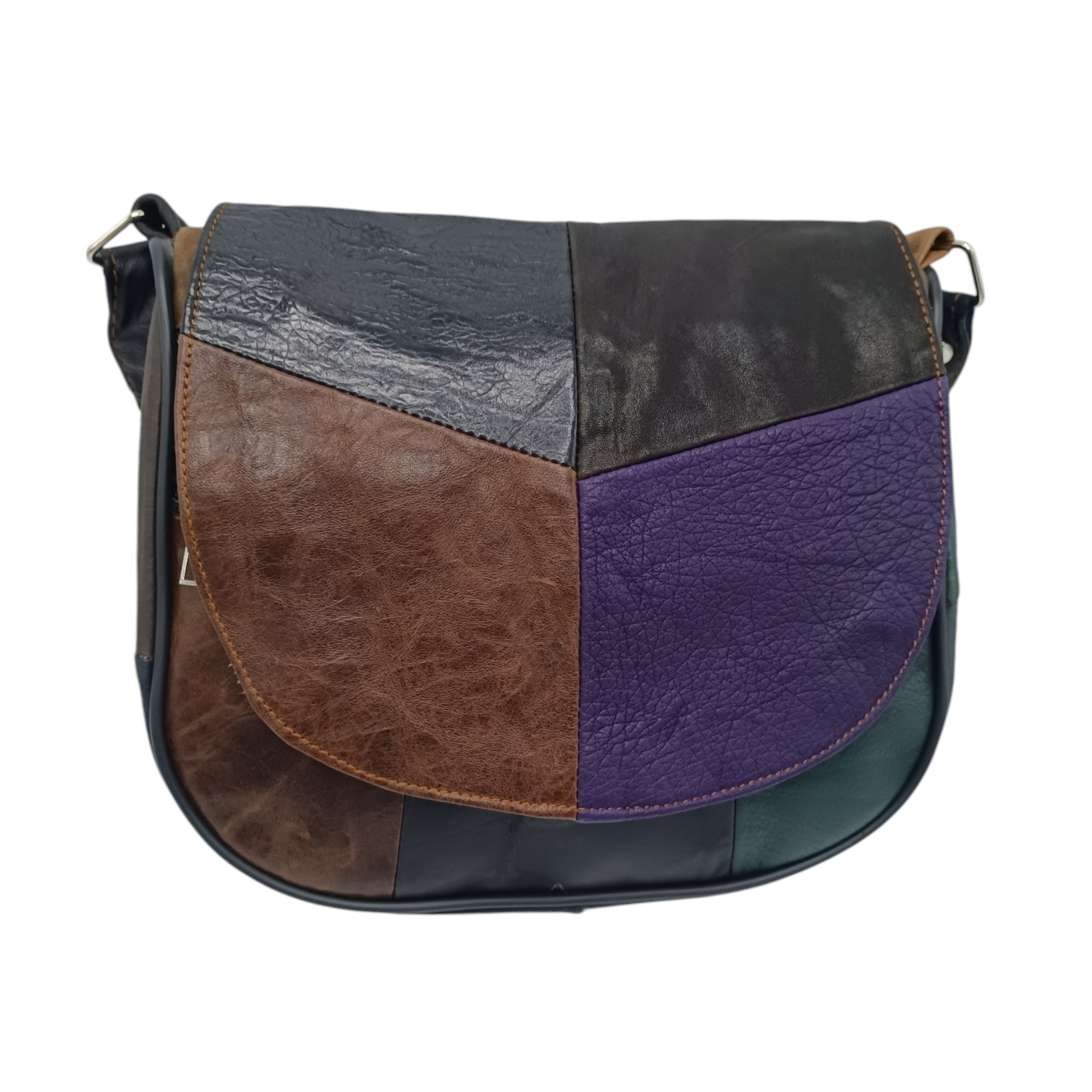 Geanta Dama Unicat Grande Lucia R46, Piele Naturală, Multicolor