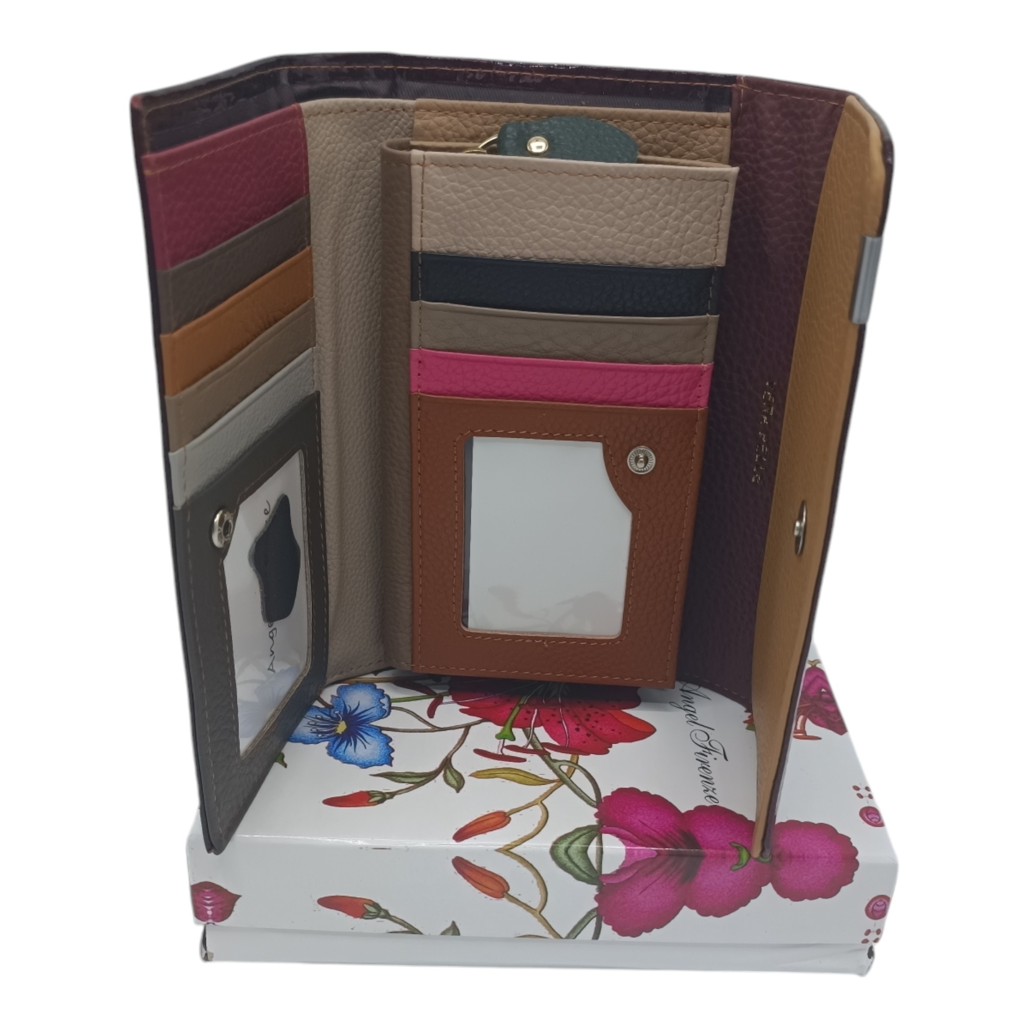 Portofel din piele naturală pentru damă – Ivy Glam -15143-Bordo- (11) Portofel din piele naturală pentru damă – Ivy Glam -15143-, diferite culori