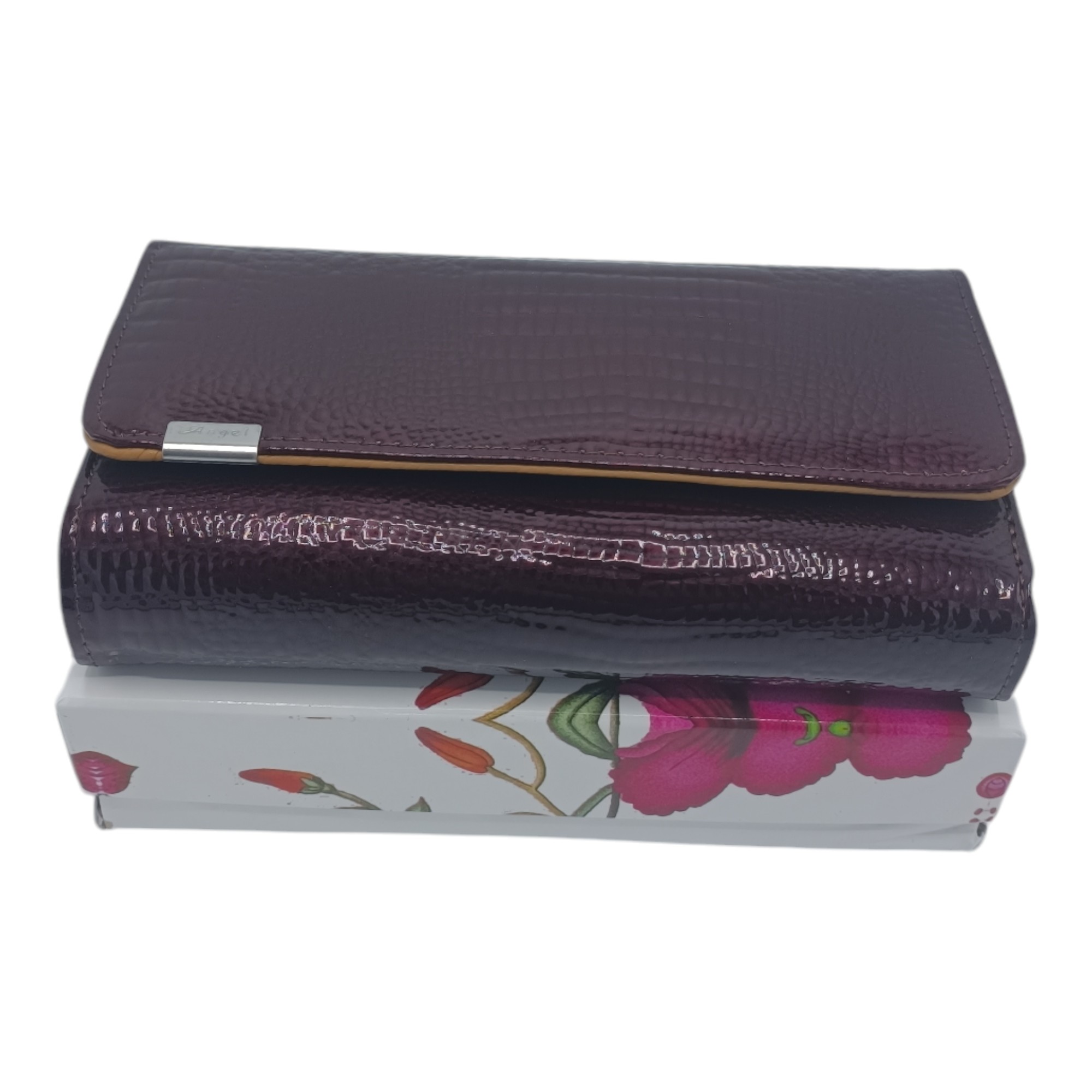 Portofel din piele naturală pentru damă – Ivy Glam -15143-Bordo- (4) Portofel elegant din piele naturala