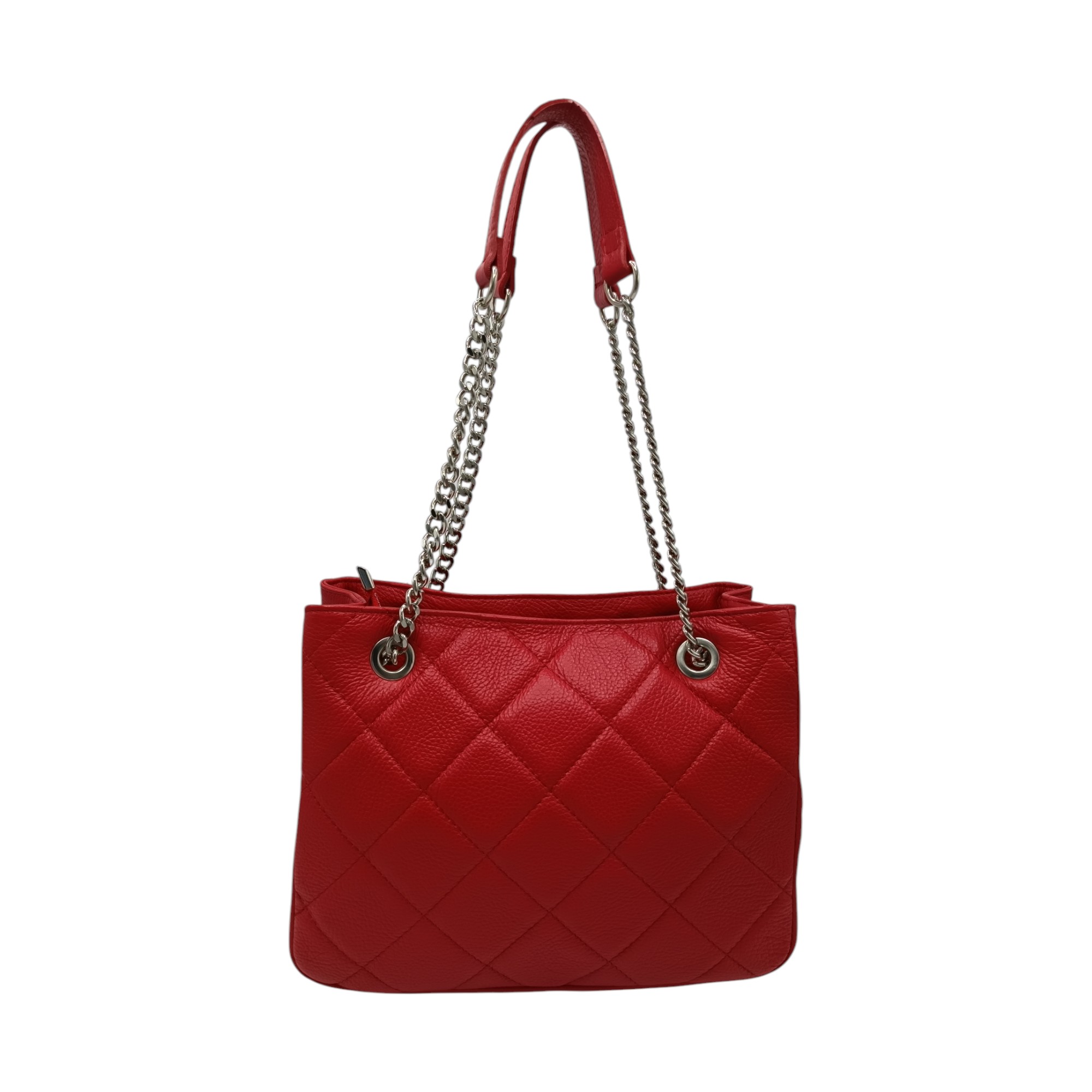 Geantă Belle Monique JQ34-Rosu- (12) Geanta Belle Monique JQ34, Piele Naturala Italia, culoare Rosu