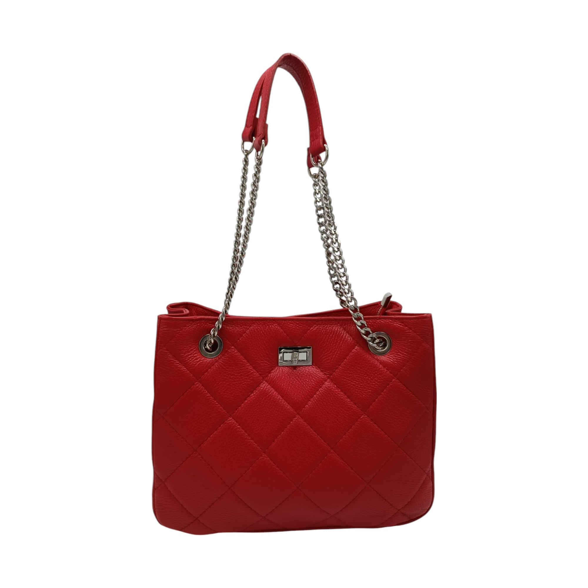 Geantă Belle Monique JQ34-Rosu- (6) Geanta Belle Monique JQ34, Piele Naturala Italia, culoare Rosu