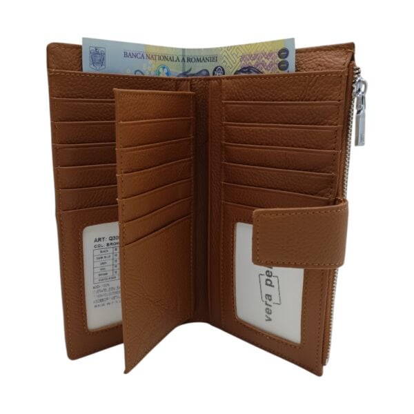 Portofel Belle Monique Allure Q3007, piele naturala, diferite culori