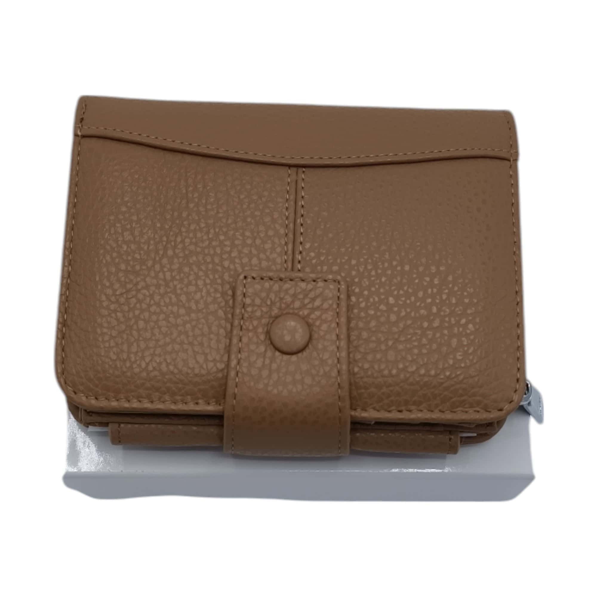 Portofel dama, piele naturala, Belle Monique Allure Q2716-Maro Pamant-