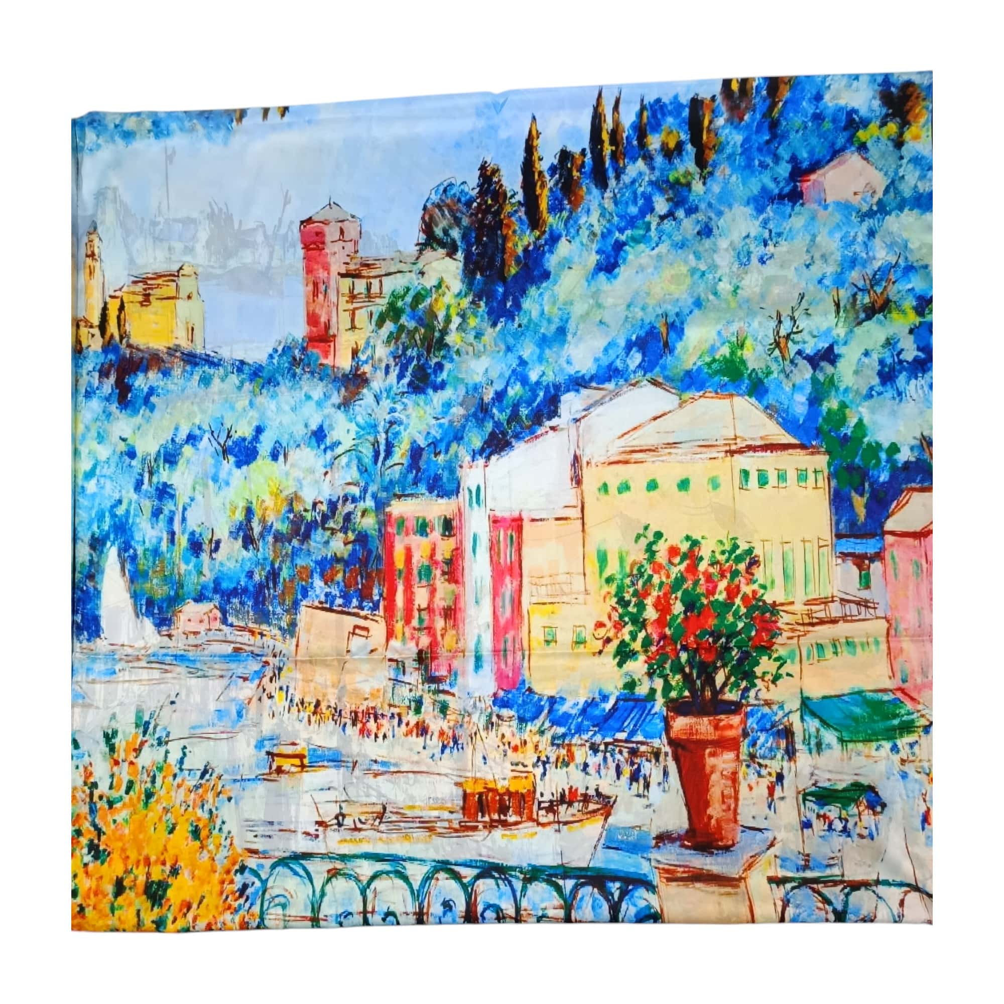 Eșarfă Artis 8101 - Peisaje Picturale, 50% Mătase & 50% Vîscoză, dimensiune 180x68cm, diferite modele