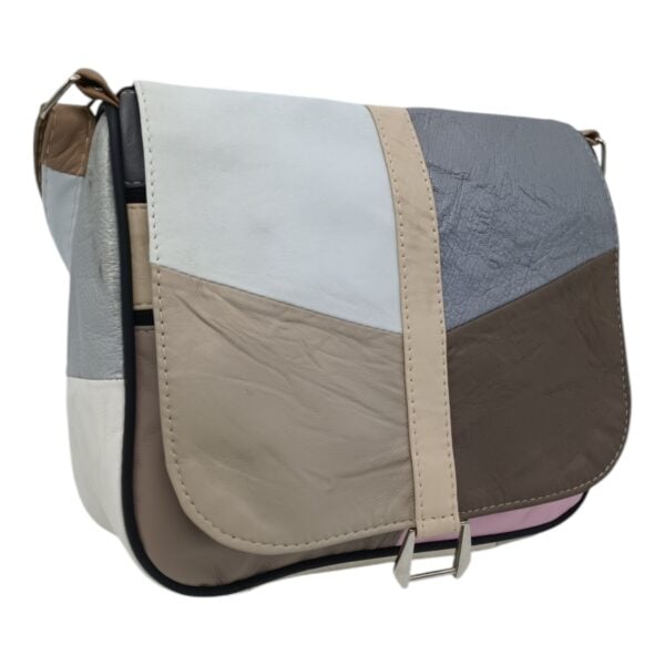 Geanta dama, piele naturala, multicolor R45-445-