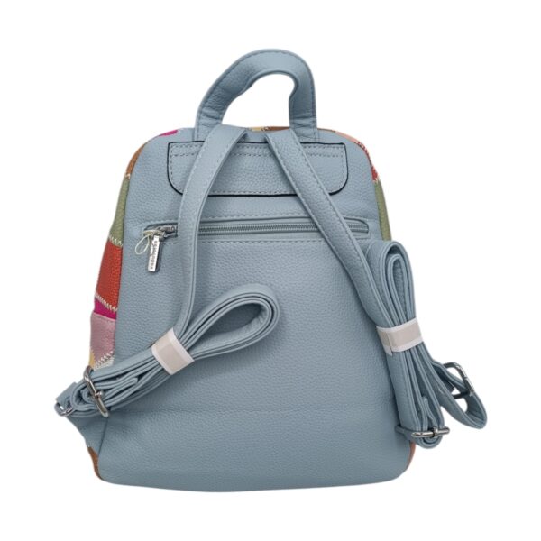 Rucsac damă Silvia Rosa SR-6098 Patchwork, culoare Blue