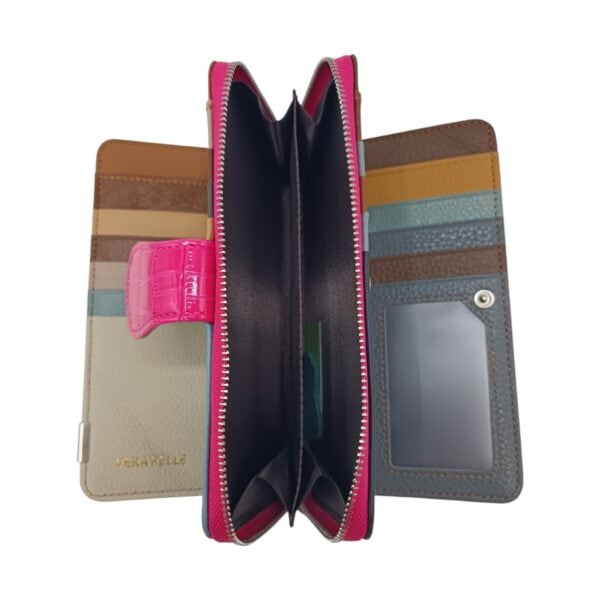 Portofel damă din piele naturală lăcuită – Ivy 2563, diferite culori