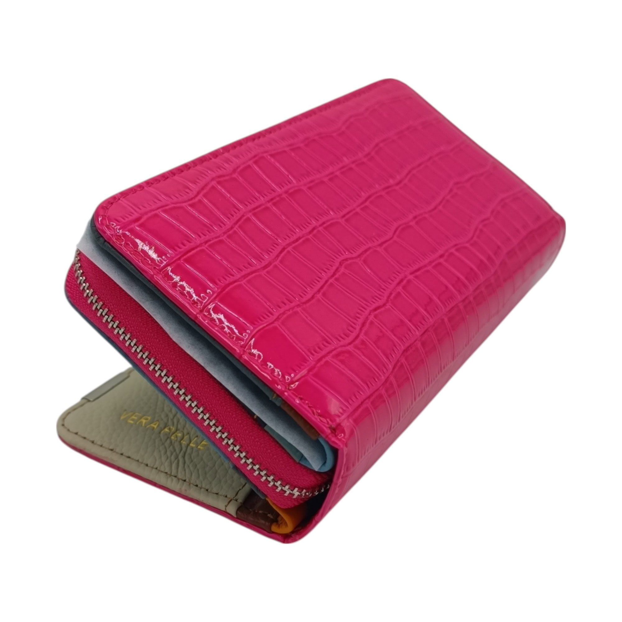 Portofel damă din piele naturală lăcuită – Ivy 2563, diferite culori