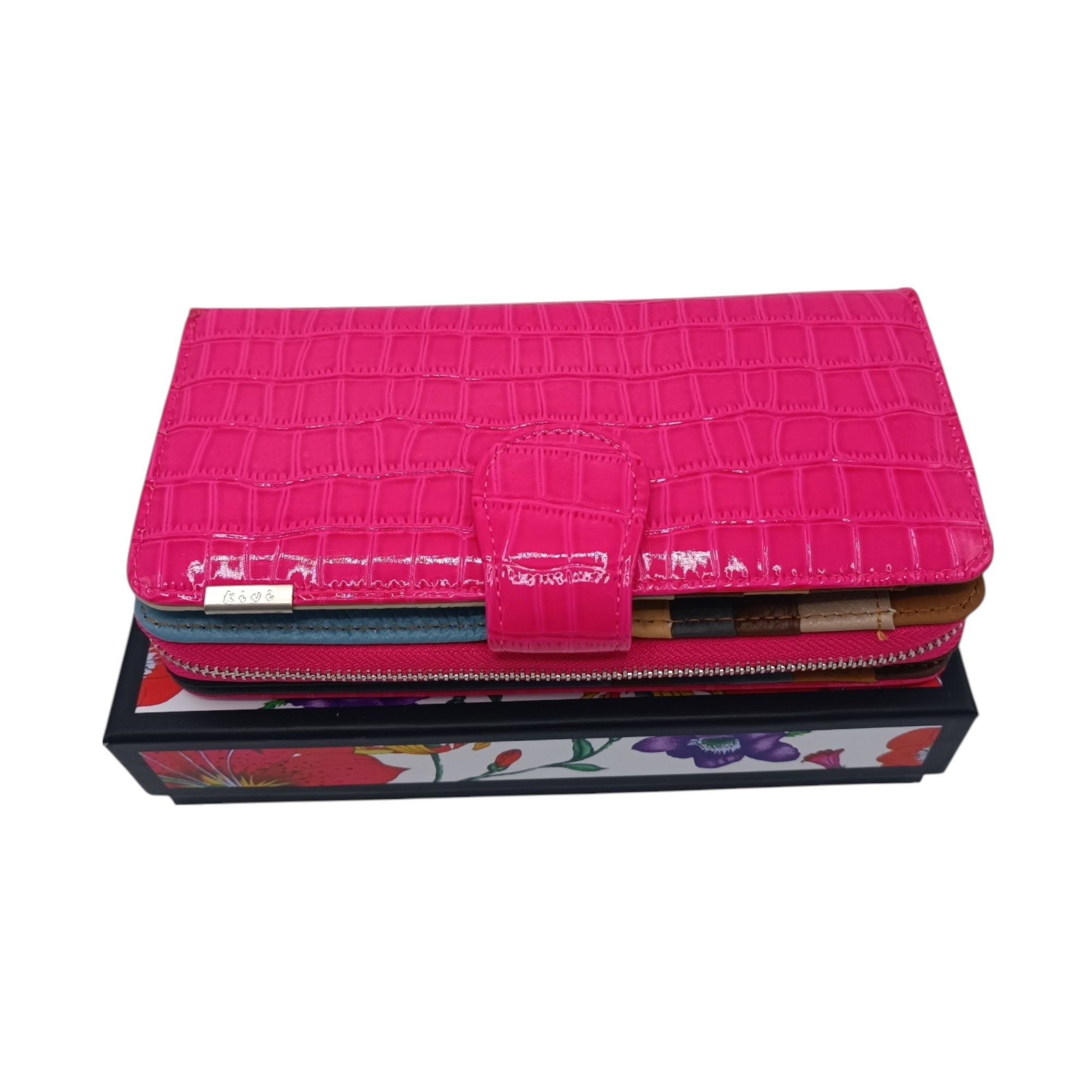 Portofel damă din piele naturală lăcuită – Ivy 2563, diferite culori