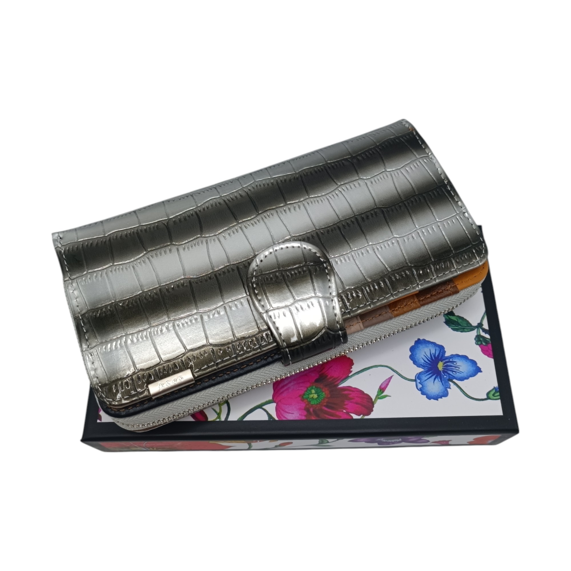 Portofel damă din piele naturală lăcuită – Ivy 2563, diferite culori