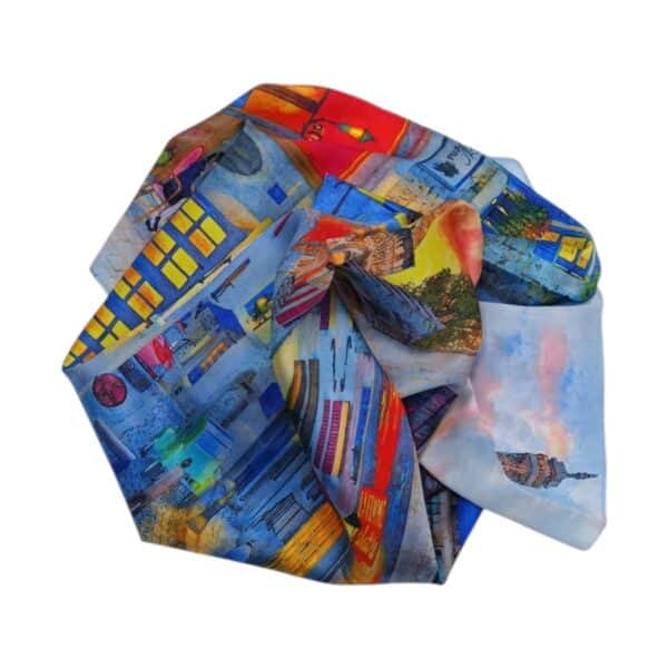 Batic Damă Artistic 70x70 cm- Apus la Paris (2024-4#2)