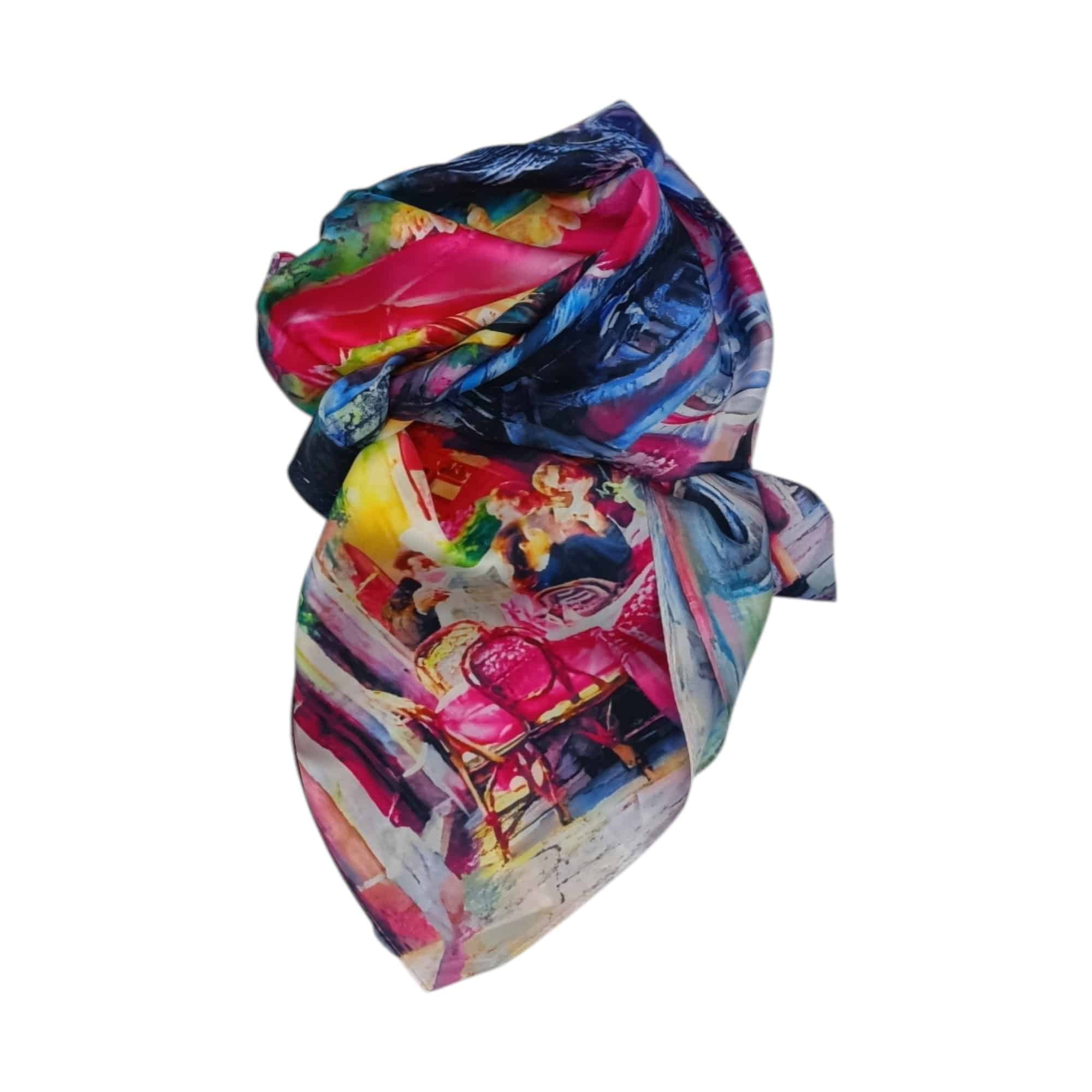 Batic Damă Artistic 70x70 cm – Apus Venețian (2024-4#4)