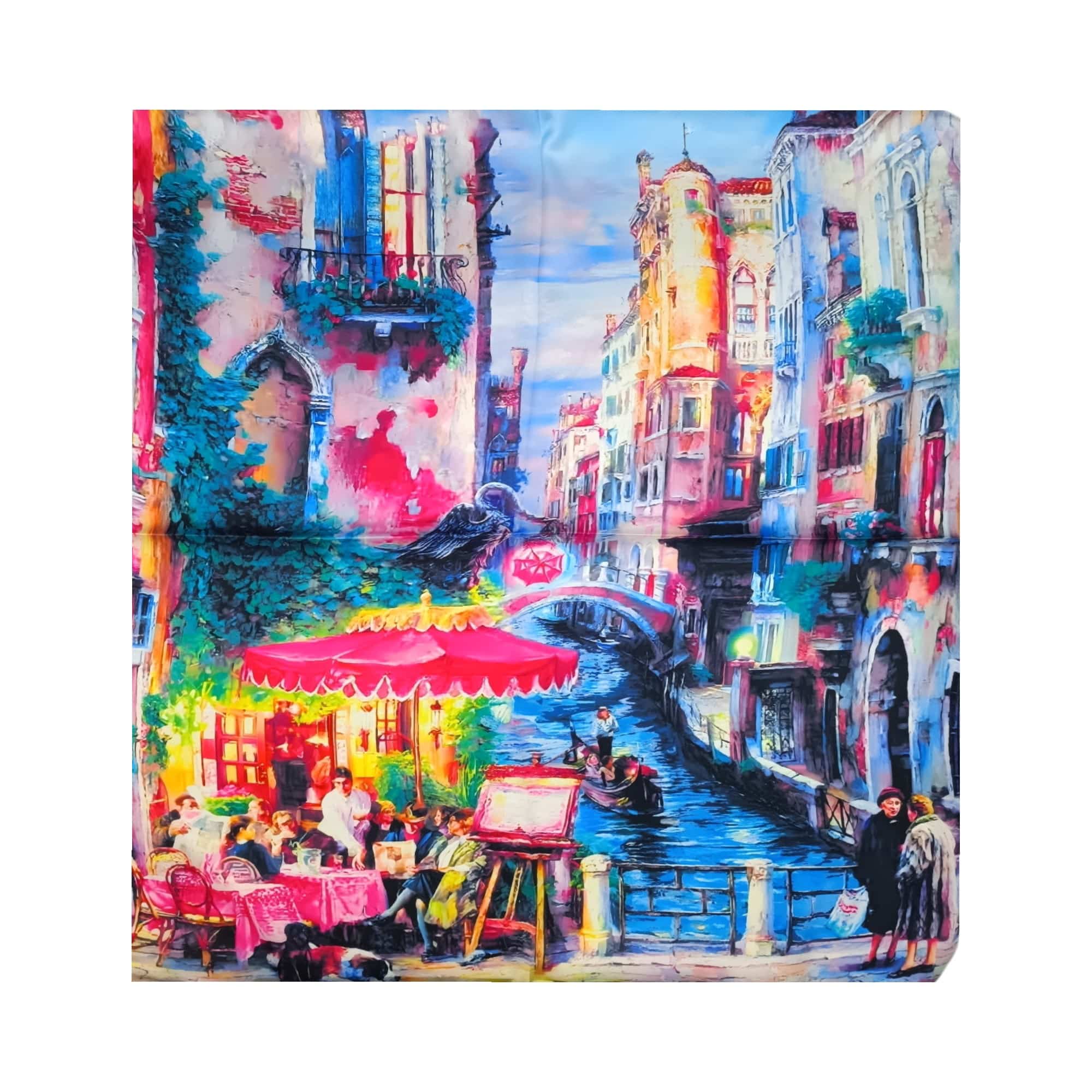 Batic Damă Artistic 70x70 cm – Apus Venețian (2024-4#4)